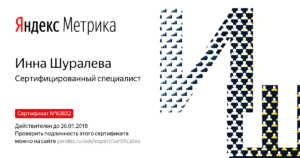 Яндекс метрика Инна Шуралева